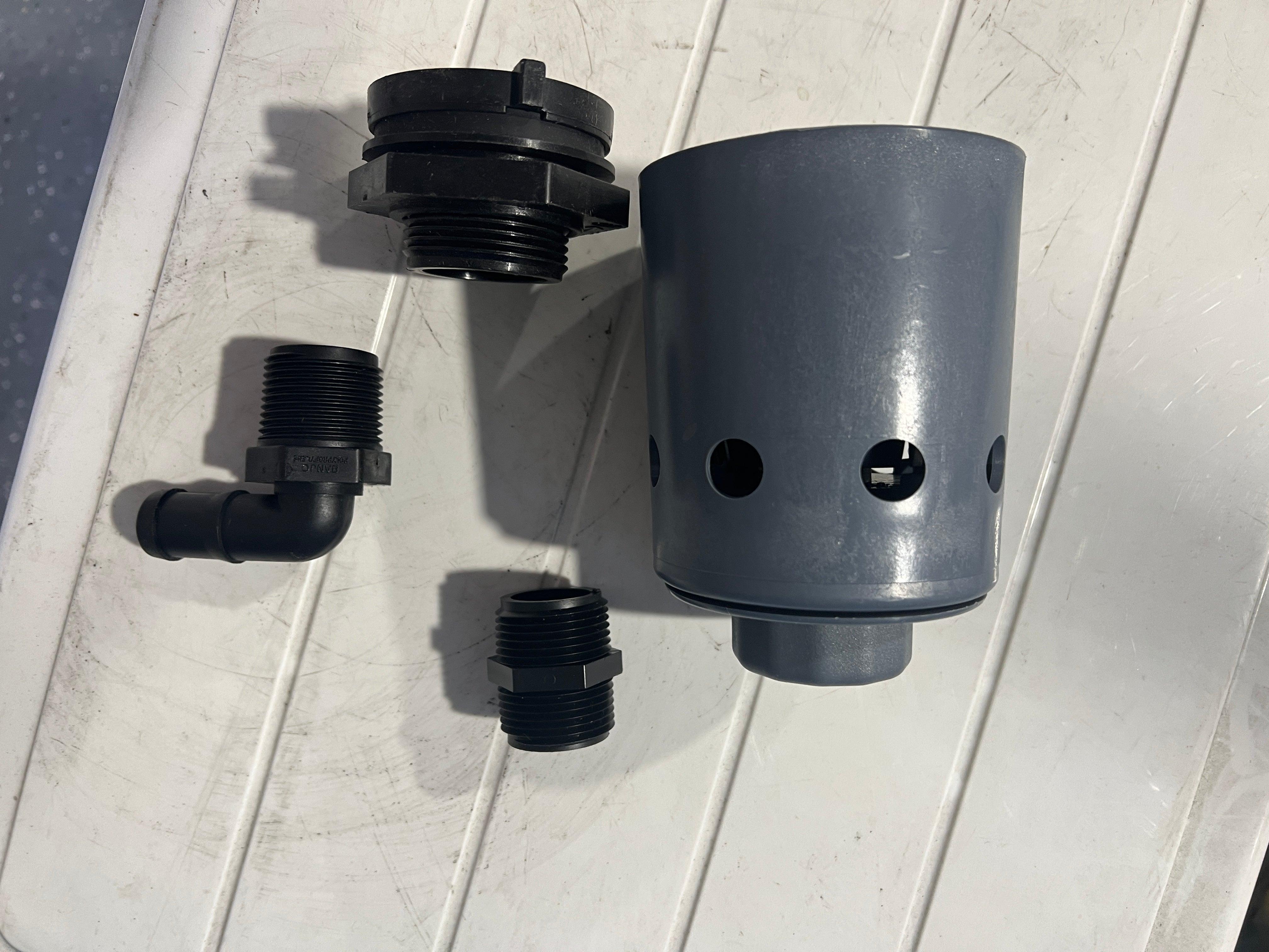 Hudson Float Valve 1 Inch KIT W/Bulkhead