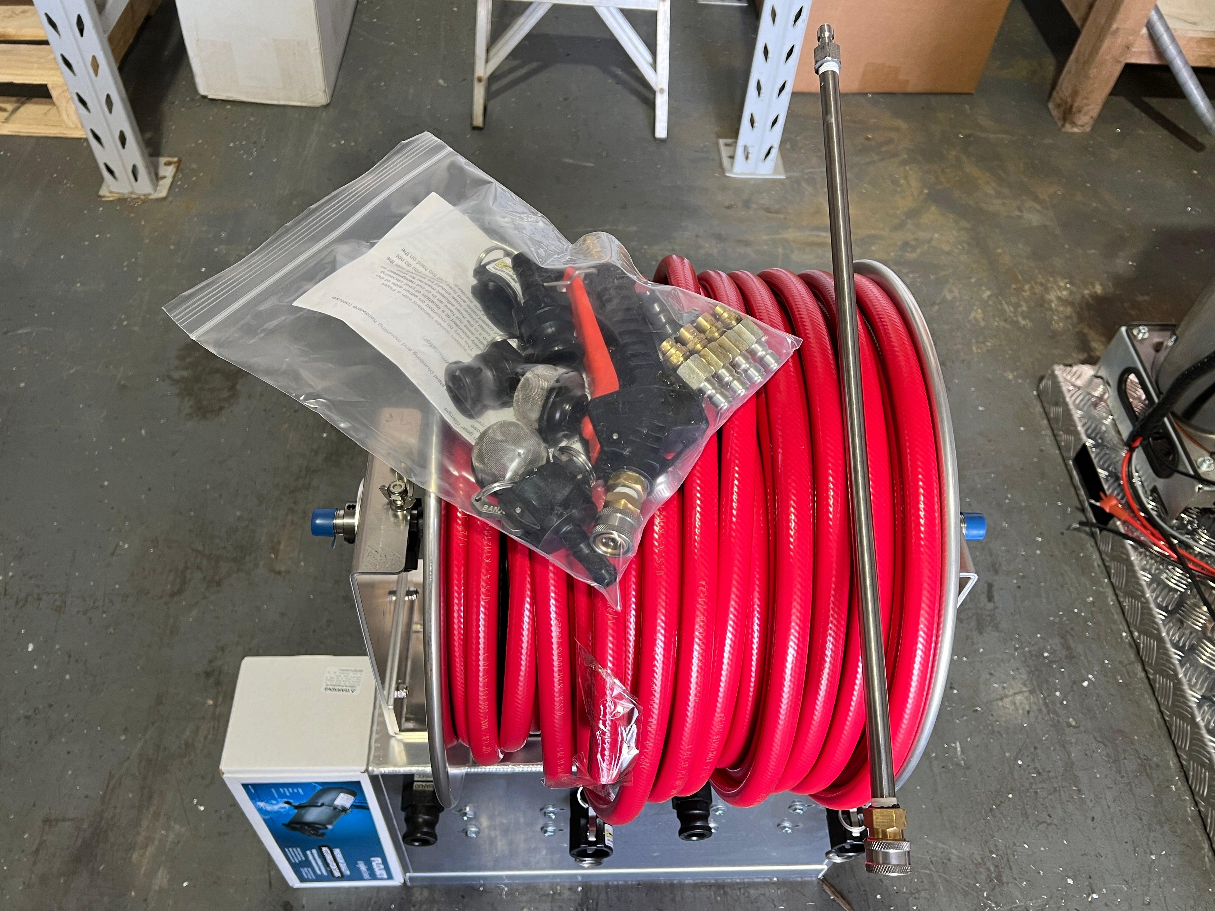 Generation III VersaJet Twin Pump System w/ Hose Reel